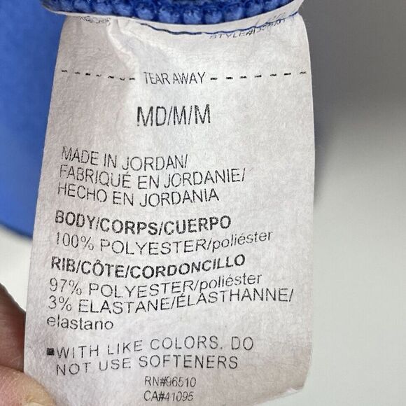 UNDER ARMOUR Golf Sweatshirt Mens Medium Blue Storm 1/4-Zip Loose Pullover - Picture 11 of 12